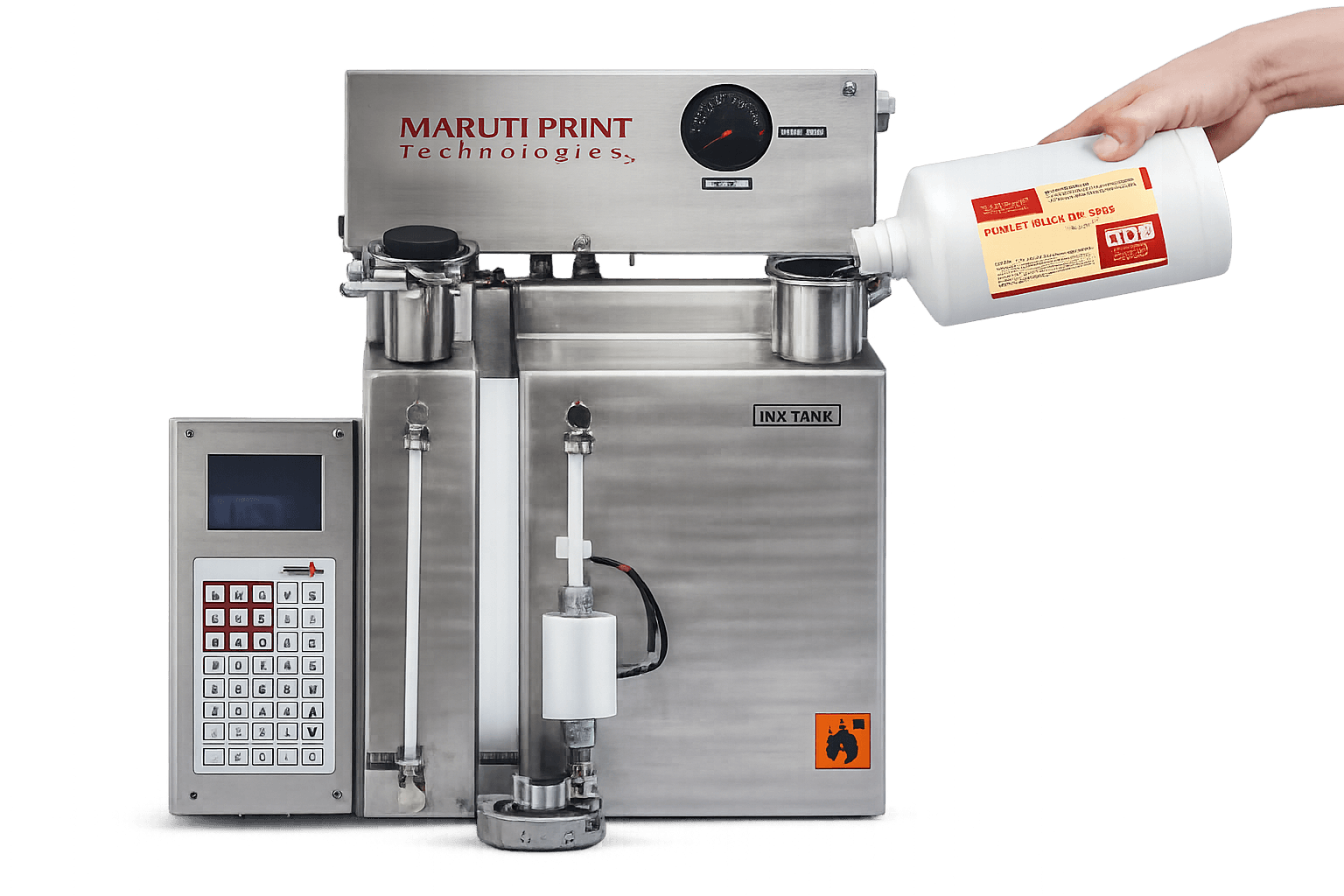 Bottle coding and filling machine