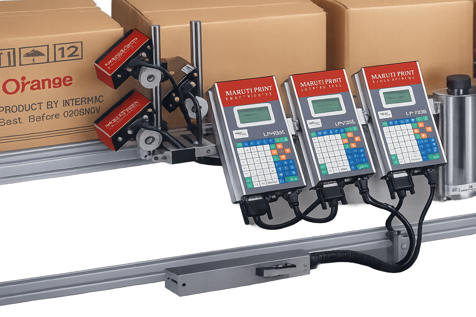 Coding and marking machine